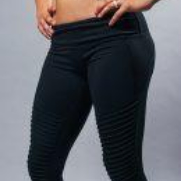 VULL SPORT - GRAVITY MOTO LEGGINGS (Black) - Picture 2 of 4